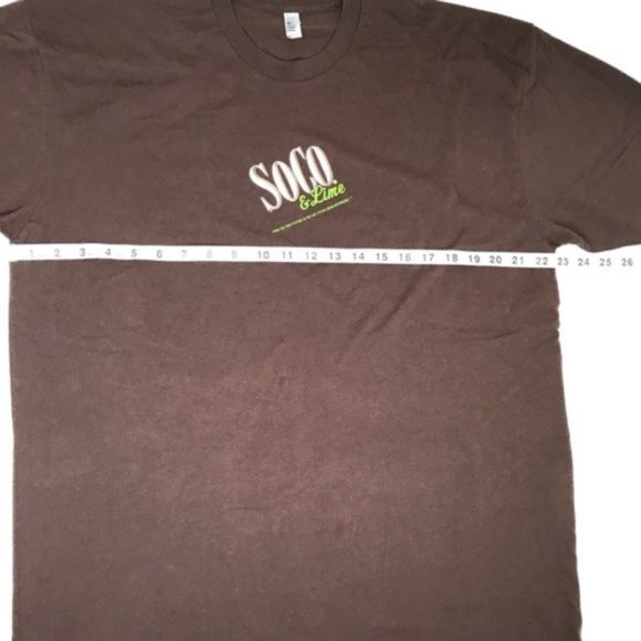 Southern Comfort Whiskey SOCO & LIME Liquor Men’s Brown Graphic T-Shirt Size XL - Picture 3 of 8